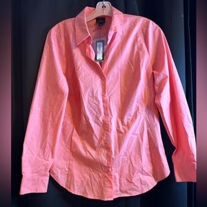 Worthington Size 10 Sweet Strawberry Womens Dress Shirt